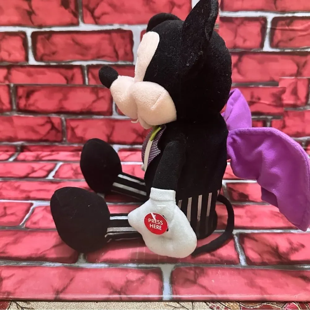 Disney Mickey Mouse animated Dracula Bat Halloween Toy